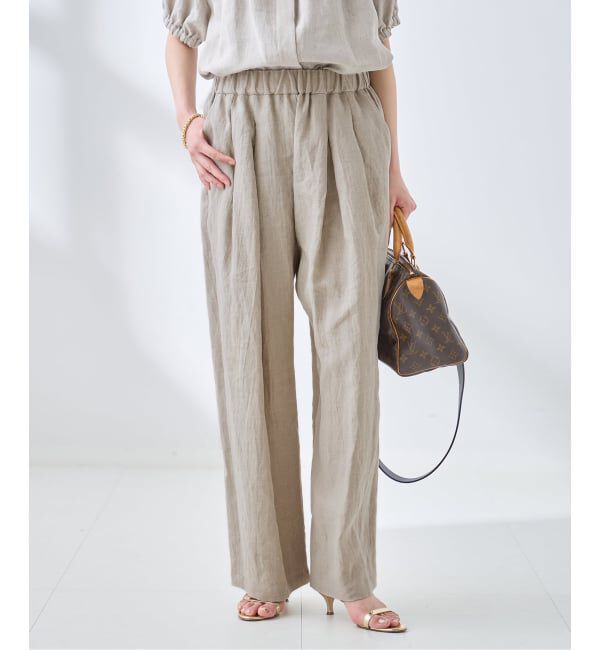journal standard L'essage「フレンチリネンイージーパンツ」|その他|ナチュラル
