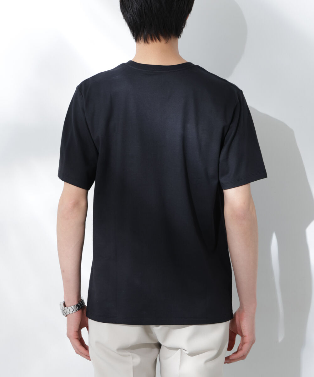 nano･universe「WEB限定/Anti Soaked(R) 汗染み防止 Vネック レギュラーシルエットTシャツ」|Tシャツ・カットソー|