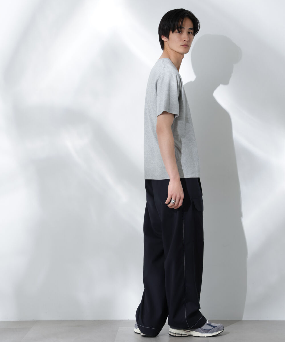 nano･universe「WEB限定/Anti Soaked(R) 汗染み防止 Vネック レギュラーシルエットTシャツ」|Tシャツ・カットソー|
