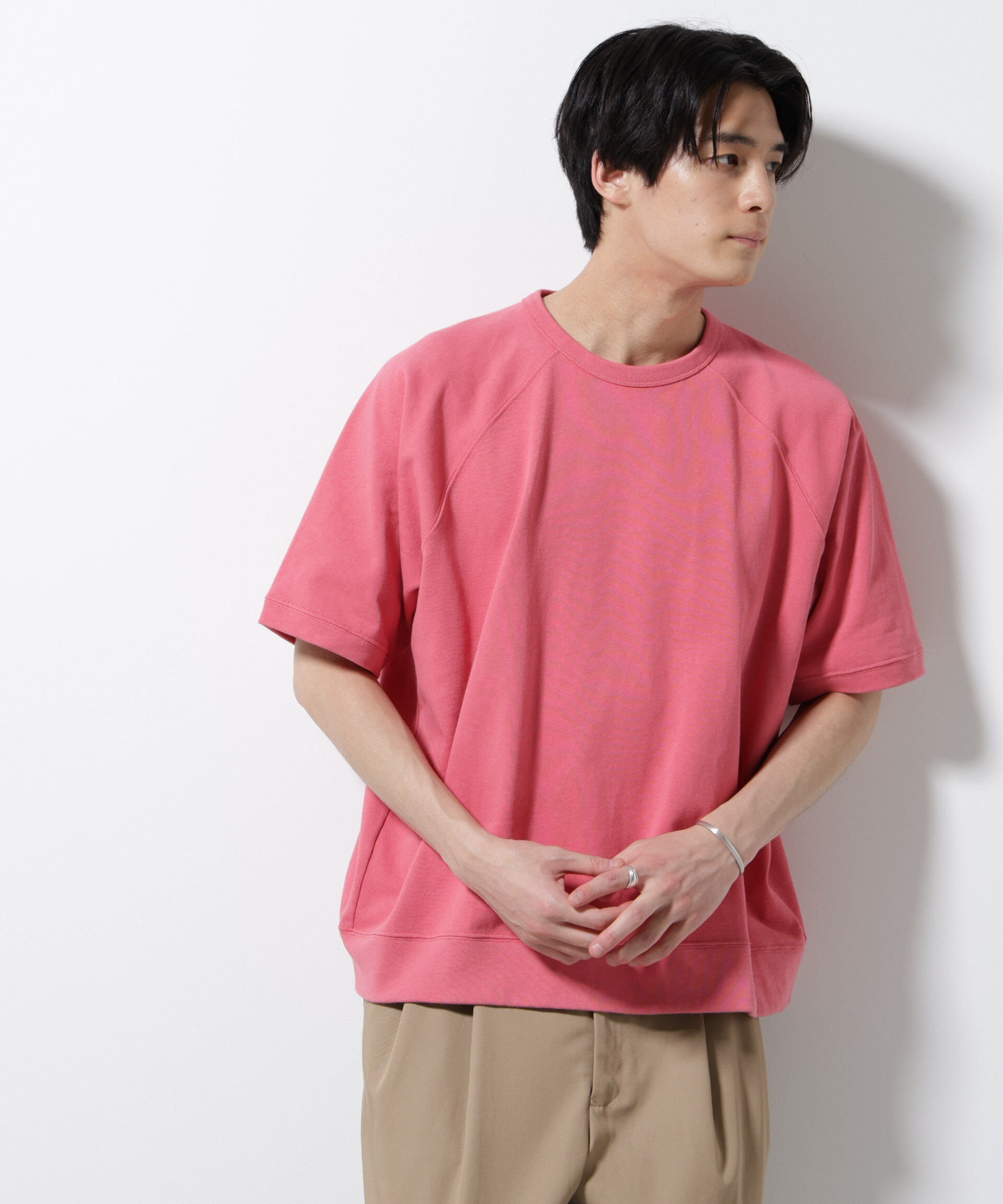 nano･universe「ヘビーウェイトコットンラグランスリーブTシャツ」|Tシャツ・カットソー|