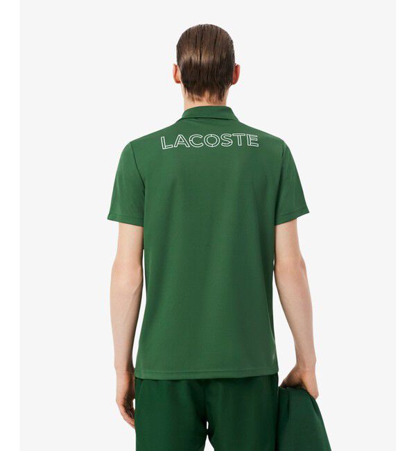 LACOSTE「バックヨークプリント ウルトラドライ鹿の子地ポロシャツ」|ポロシャツ|