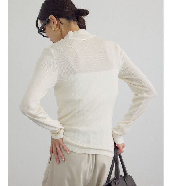 SALON adam et rope'「Hug Silkハイネックプルオーバー」|Tシャツ・カットソー|