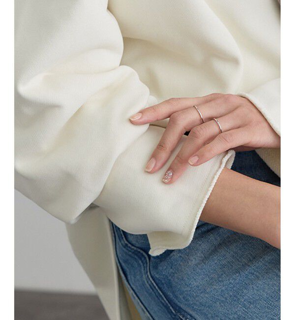 SALON adam et rope'「【WEB・一部店舗限定】ローエッジオーバースウェットプルオーバー / セットアップ対応」|スウェット・ジャージ|