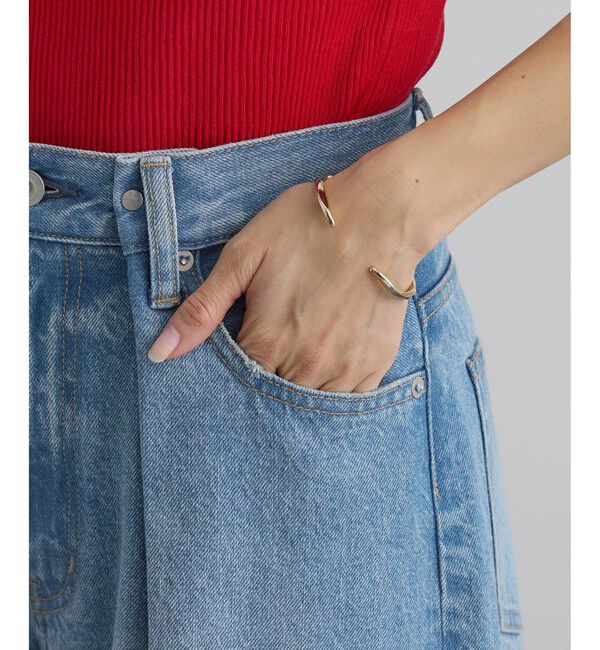 SALON adam et rope'「【WEB限定】フロントタックデニムパンツ」|デニム|