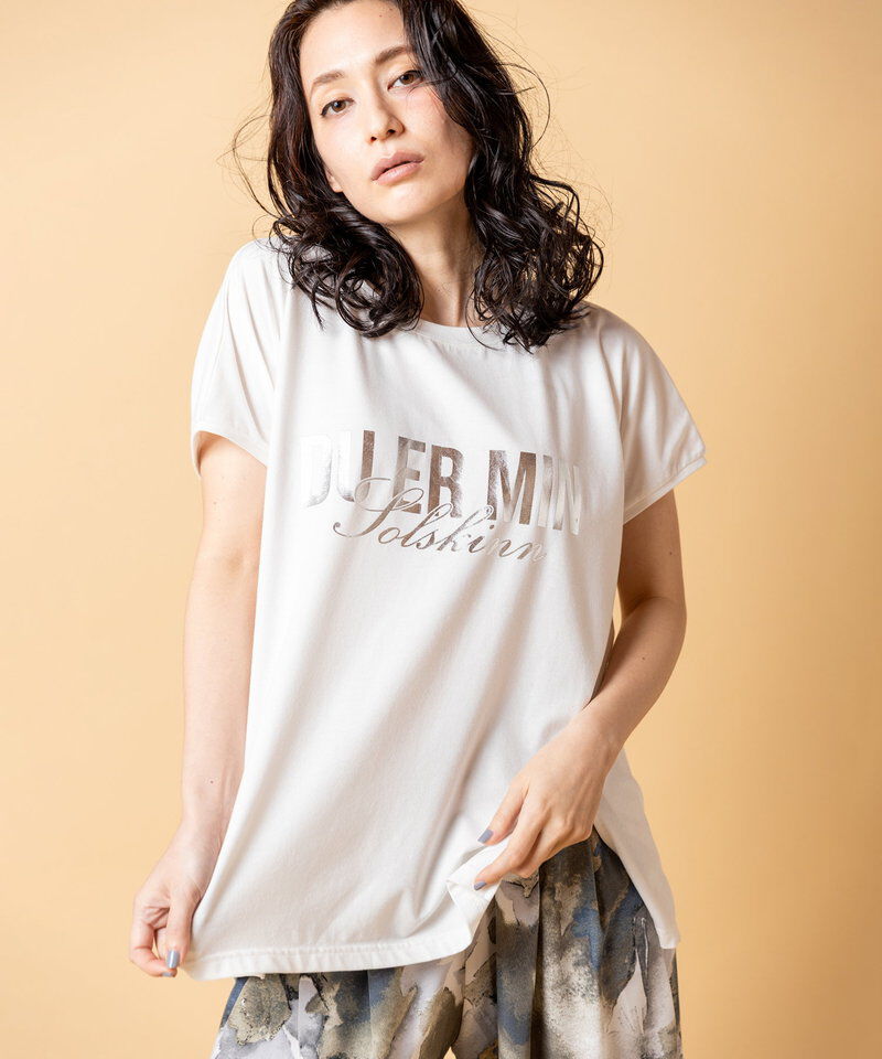  「箔プリントプルオーバー」|Tシャツ・カットソー|