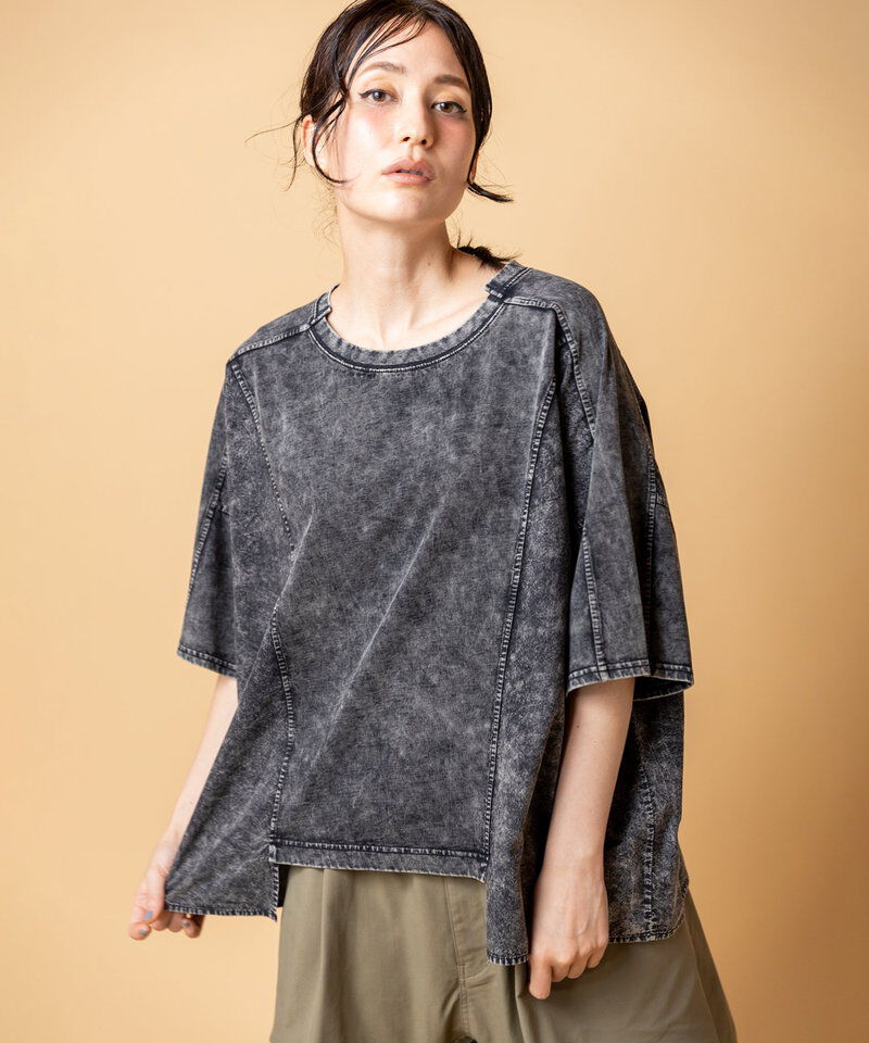  「ケミカル切替Tシャツ」|Tシャツ・カットソー|