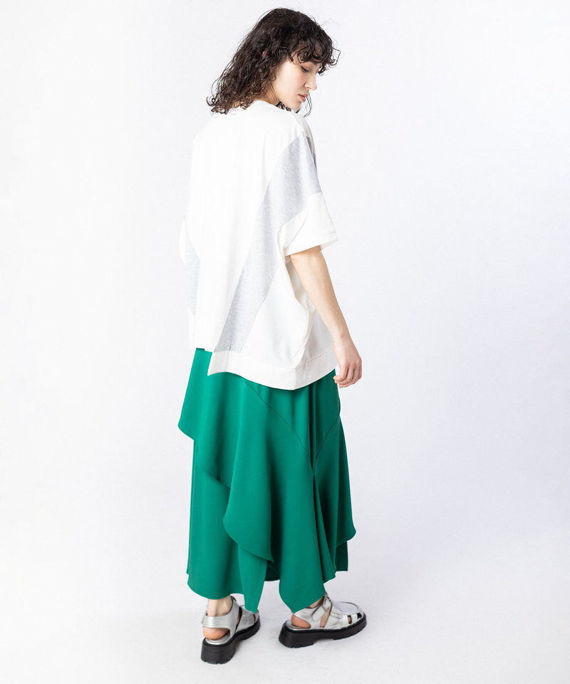  「アシンメトリーグラフィックTシャツ」|Tシャツ・カットソー|