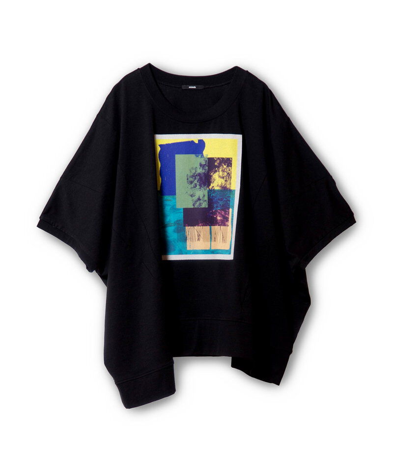  「アシンメトリーグラフィックTシャツ」|Tシャツ・カットソー|