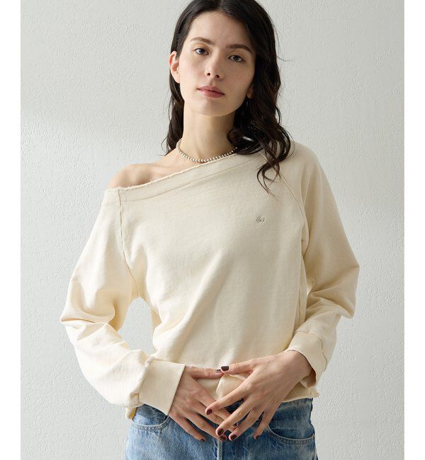  「オフショル刺繍プルオーバー」|Tシャツ・カットソー|