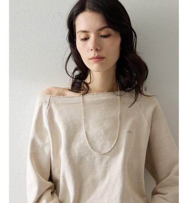  「オフショル刺繍プルオーバー」|Tシャツ・カットソー|