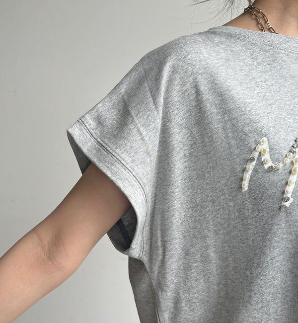  「【WEB限定】ビジューロゴTEE」|Tシャツ・カットソー|