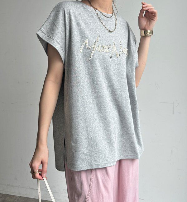  「【WEB限定】ビジューロゴTEE」|Tシャツ・カットソー|