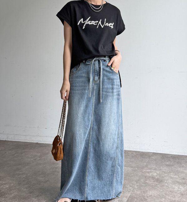  「【WEB限定】ビジューロゴTEE」|Tシャツ・カットソー|