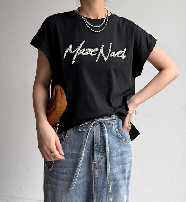  「【WEB限定】ビジューロゴTEE」|Tシャツ・カットソー|