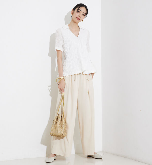qualite「ペプラムシャツ」|Tシャツ・カットソー|