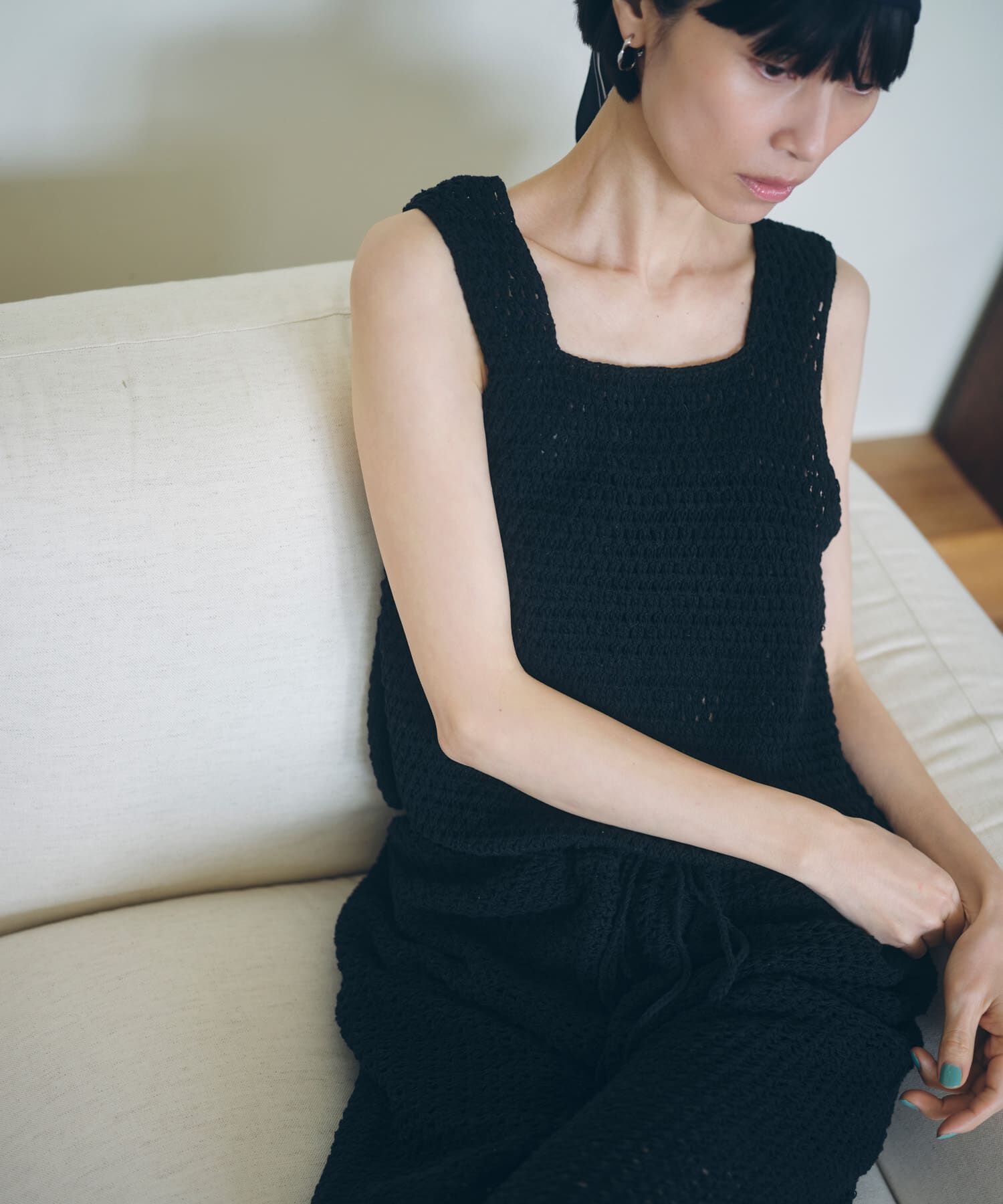 URBAN RESEARCH DOORS「『別注』AFLOAH&times;DOORS　KNIT TUNK TOP」|タンクトップ|