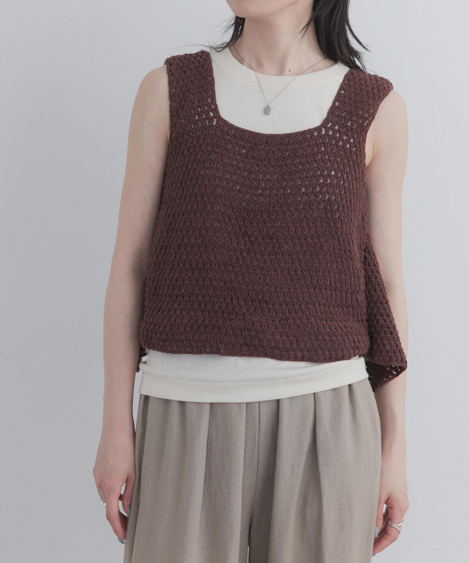 URBAN RESEARCH DOORS「『別注』AFLOAH&times;DOORS　KNIT TUNK TOP」|タンクトップ|