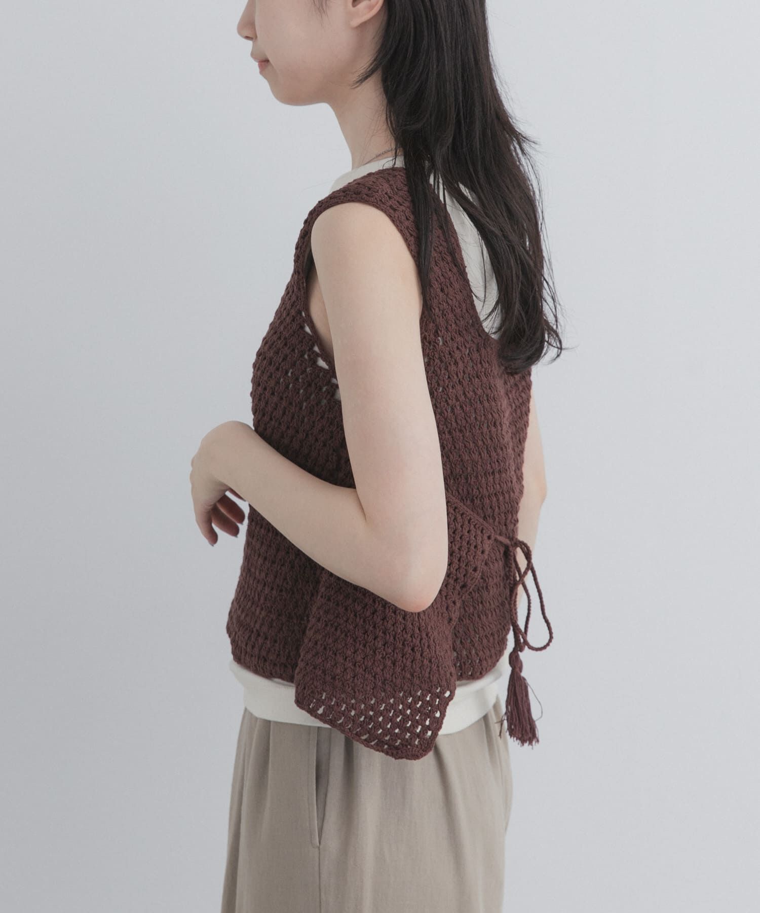 URBAN RESEARCH DOORS「『別注』AFLOAH&times;DOORS　KNIT TUNK TOP」|タンクトップ|