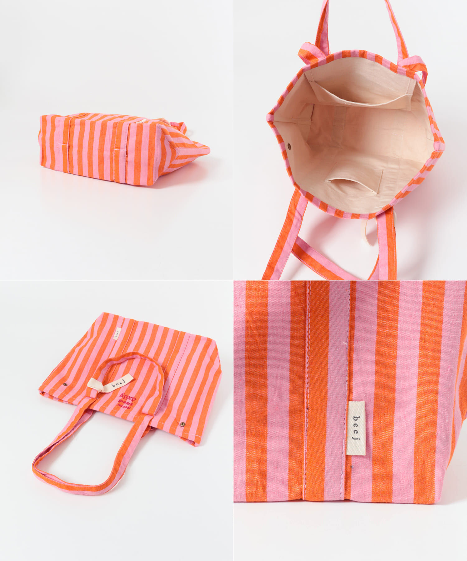 URBAN RESEARCH DOORS「『別注』beej&times;DOORS　ストライプトートバッグ」|トートバッグ|