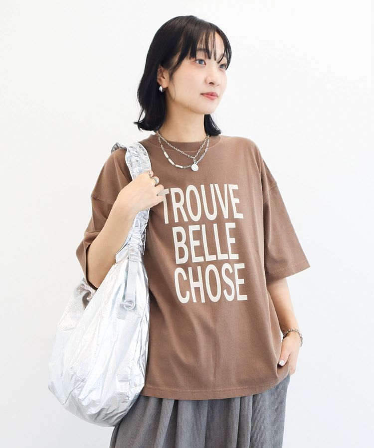Green Parks「ピグメントロゴTシャツ」|Tシャツ・カットソー|Brown
