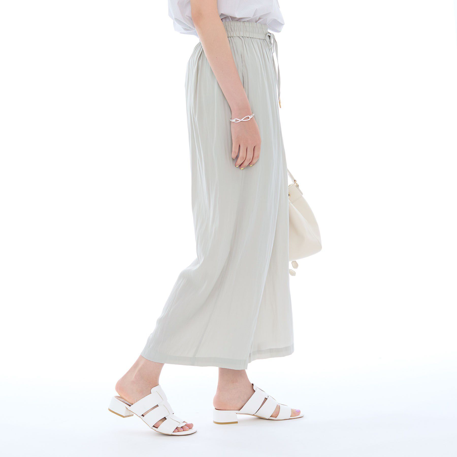 INDIVI「ギャザーワイドパンツ」|その他|