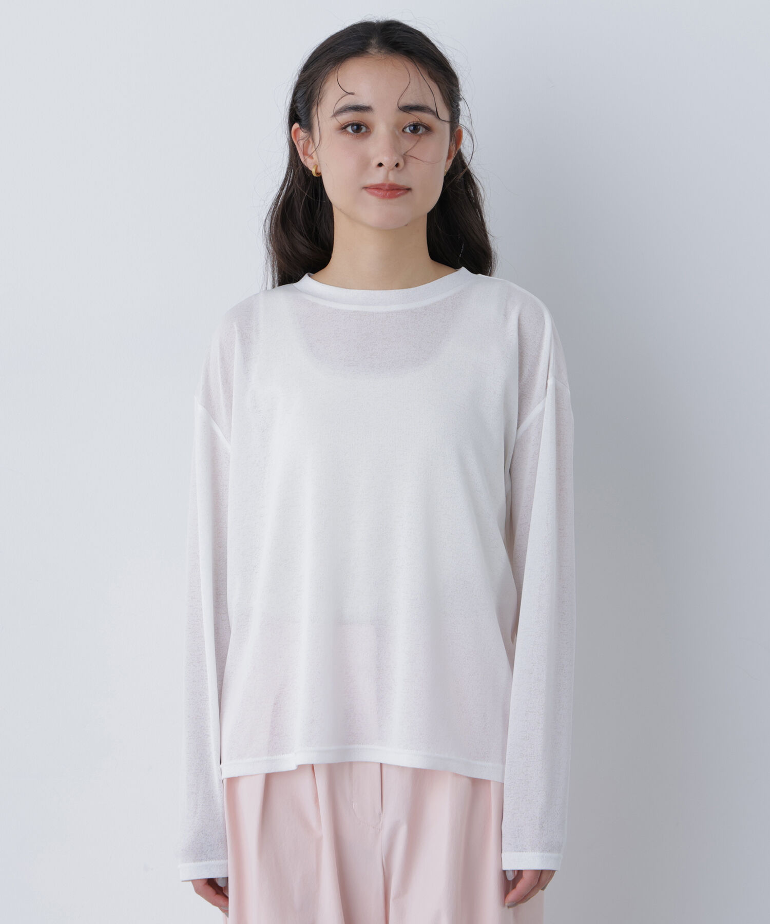  「〈N.〉スラブ天竺カットソー長袖」|Tシャツ・カットソー|