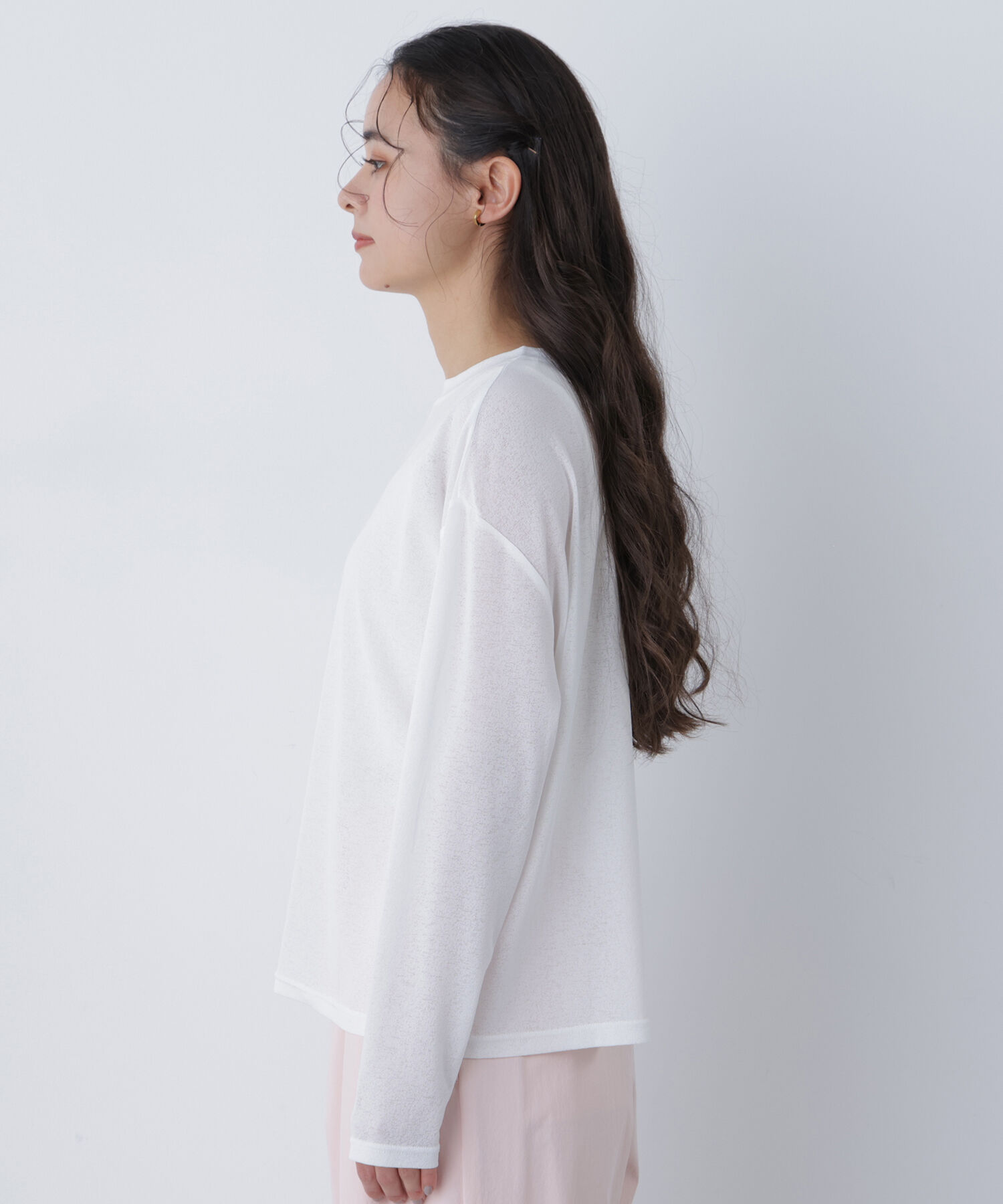  「〈N.〉スラブ天竺カットソー長袖」|Tシャツ・カットソー|