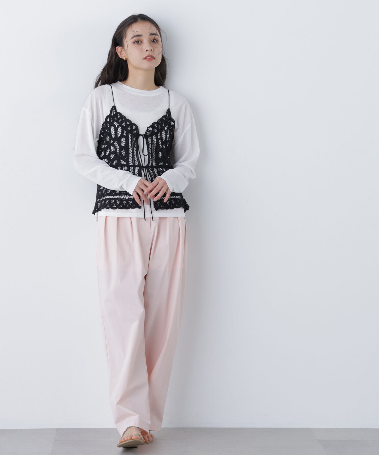  「〈N.〉スラブ天竺カットソー長袖」|Tシャツ・カットソー|