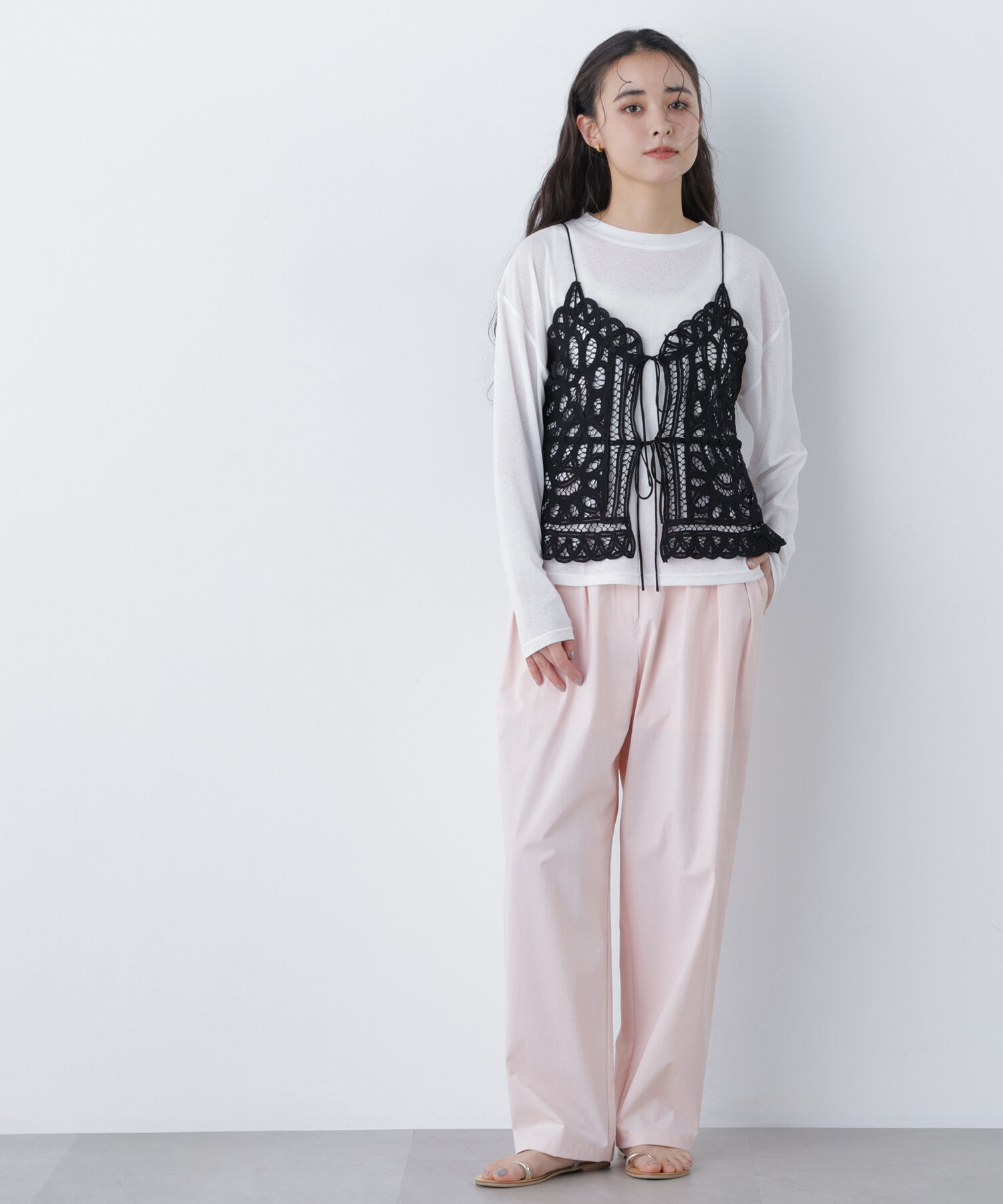 「〈N.〉スラブ天竺カットソー長袖」|Tシャツ・カットソー|