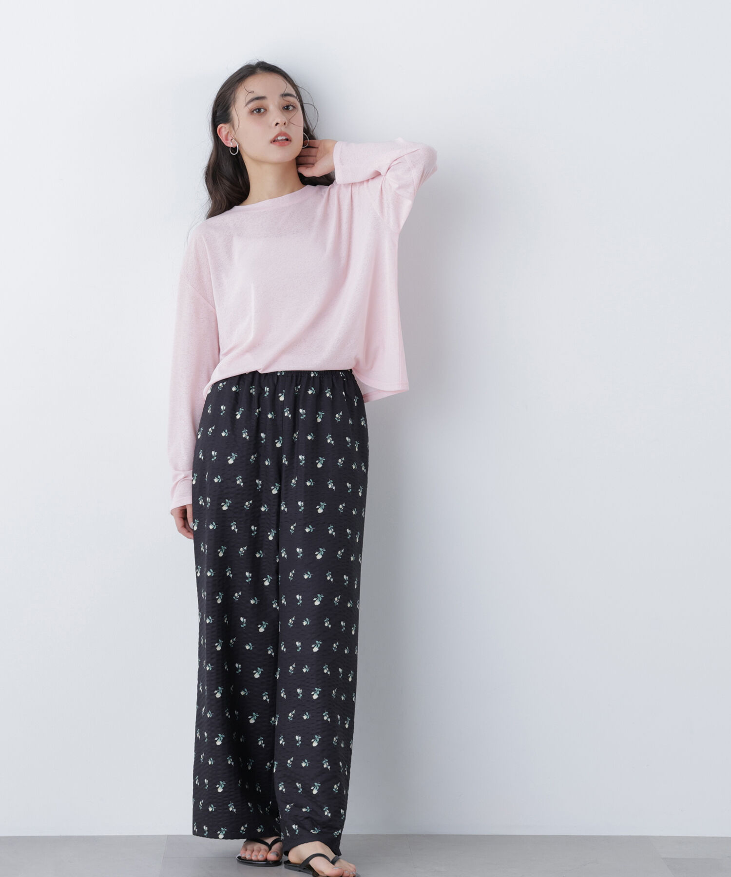  「〈N.〉スラブ天竺カットソー長袖」|Tシャツ・カットソー|