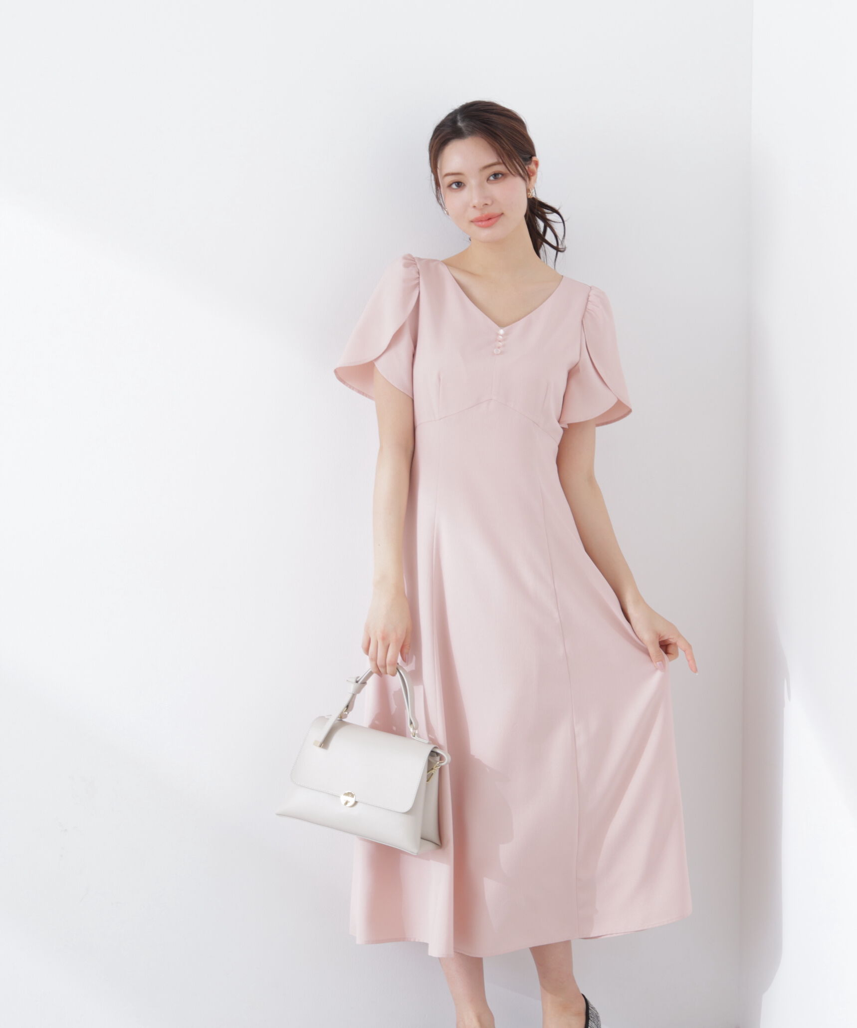PROPORTION BODY DRESSING「レディースリーブワンピース　26SS」|ワンピース|ピンク
