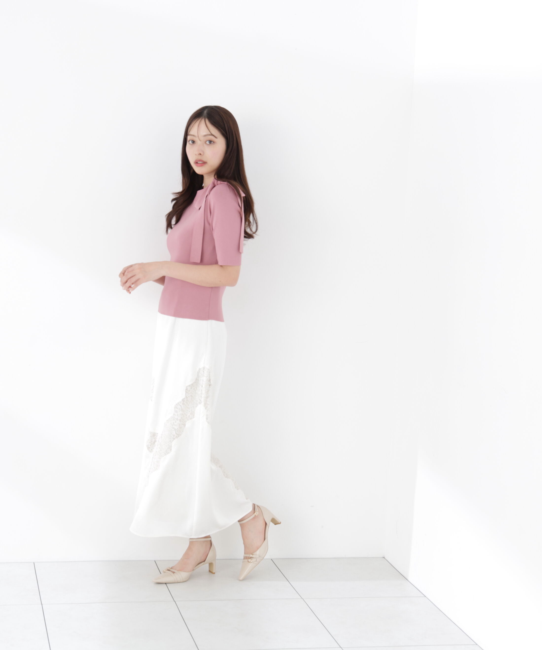 PROPORTION BODY DRESSING「＜UV＞サイドリボンニット　26SS」|ニット・セーター|