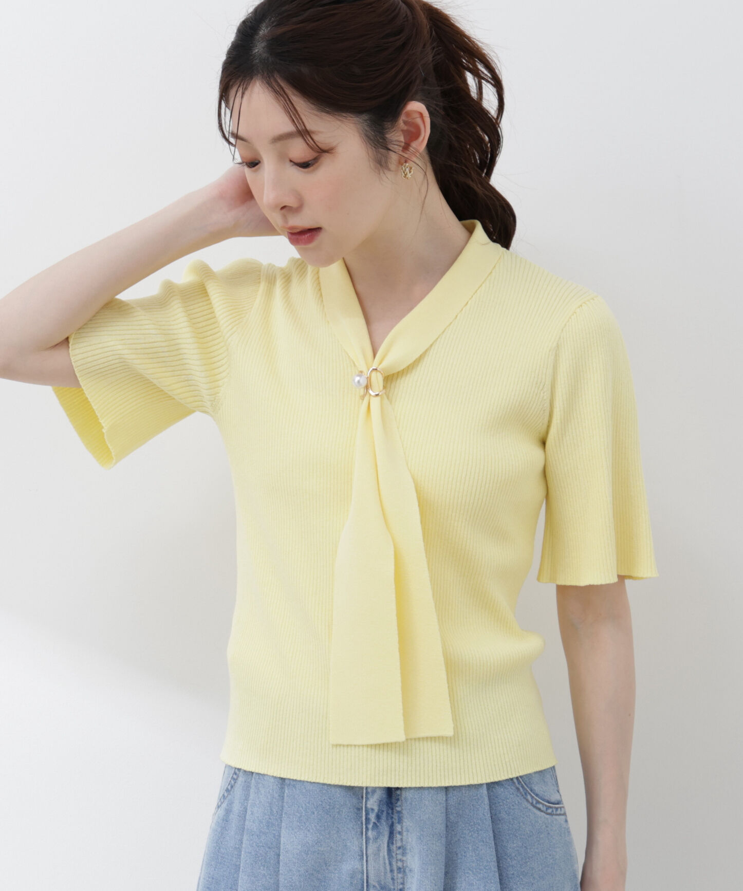 PROPORTION BODY DRESSING「3wayタイ付きニット 26SS」|ニット・セーター|