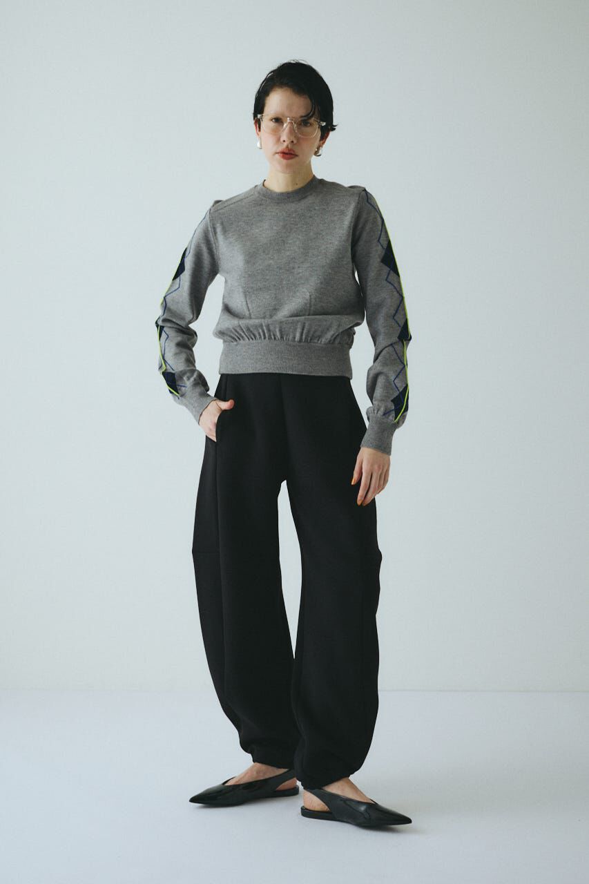 HeRIN.CYE「Neon argyle knit tops」|ニット・セーター|