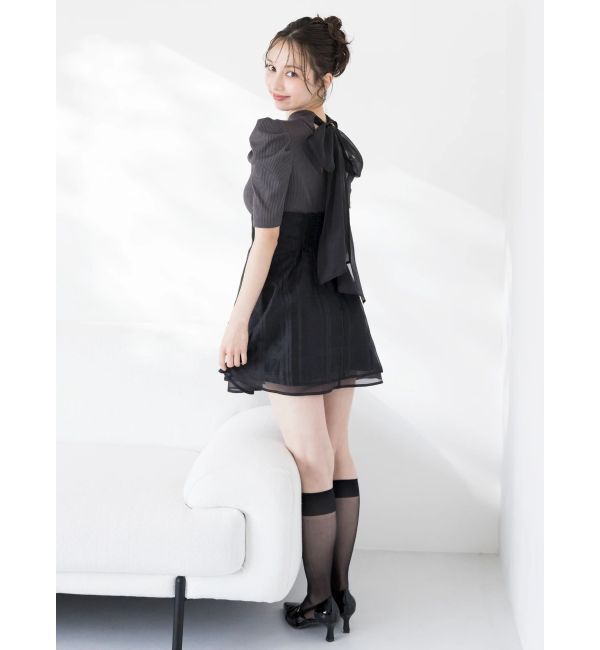 dazzlin「シアーレイヤードミニコルセットワンピース」|ワンピース|