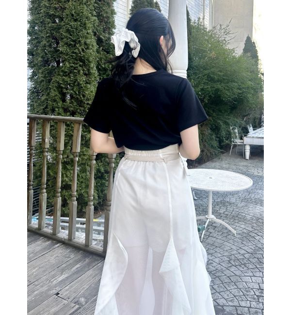 dazzlin「【UV】ラインストーングラフィックロゴTシャツ」|Tシャツ・カットソー|