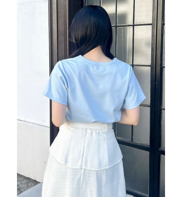 dazzlin「【UV】ラインストーングラフィックロゴTシャツ」|Tシャツ・カットソー|