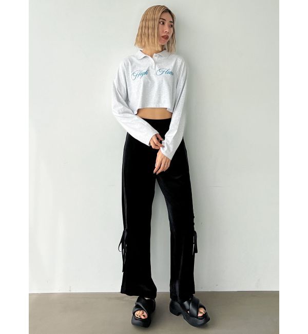 EMODA「グラフィカルポロロングTシャツ」|Tシャツ・カットソー|