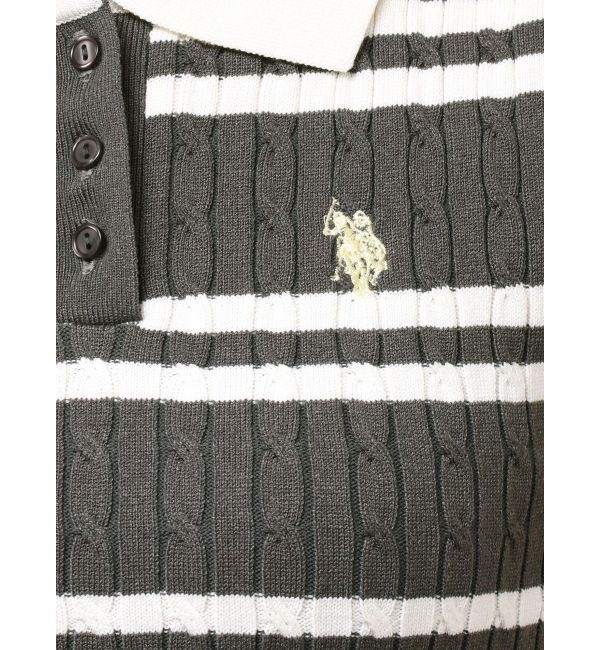 MERCURYDUO「U.S. POLO ASSN.別注ケーブルノースリポロドッキングワンピース」|ワンピース|