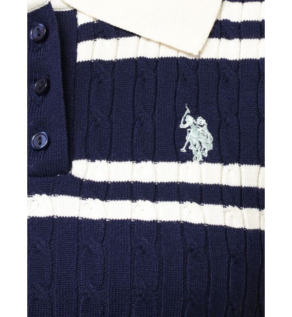 MERCURYDUO「U.S. POLO ASSN.別注ケーブルノースリポロドッキングワンピース」|ワンピース|