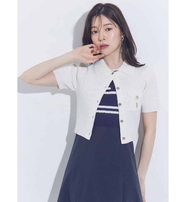MERCURYDUO「U.S. POLO ASSN.別注ケーブルノースリポロドッキングワンピース」|ワンピース|
