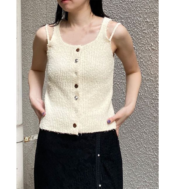 MURUA「ランダムボタンニットタンク」|ニット・セーター|