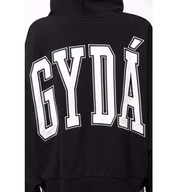 GYDA「GYDA LOOSEスウェットZIP UPパーカー」|パーカー|ブラック