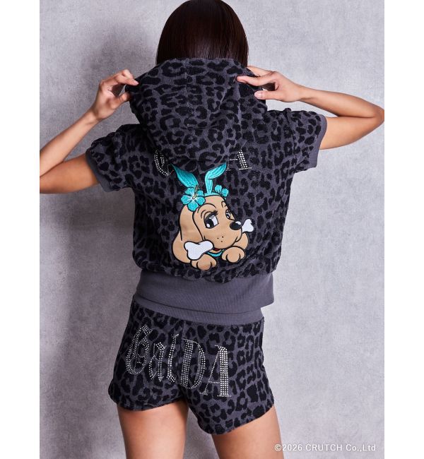 GYDA「GYDA&times;GALFY leopard pile マイクロショートパンツ」|その他|