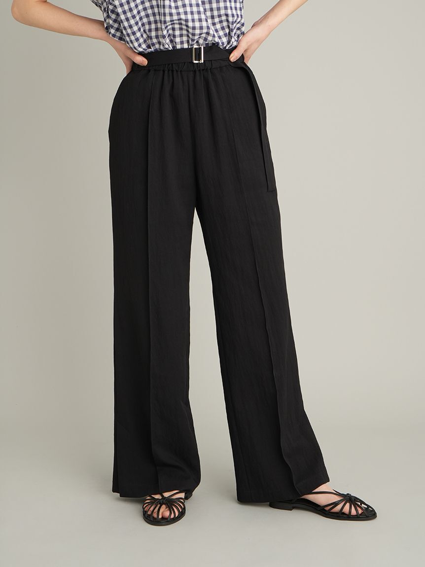 Mila Owen「【MILA PANTS】【UVカット】【接触冷感】イージーパンツ」|チノ|BLK