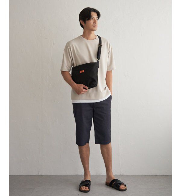 ikka「冷感DRYリップル5分袖Tシャツ」|Tシャツ・カットソー|