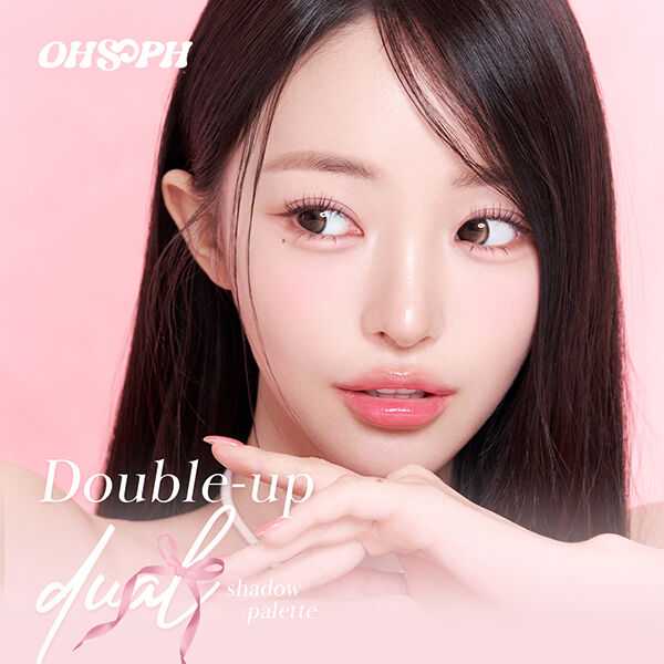  「OHSOPH ダブルアップデュアルシャドウパレット 02 ベリテ ピンク (2.8g)」|アイシャドウ|