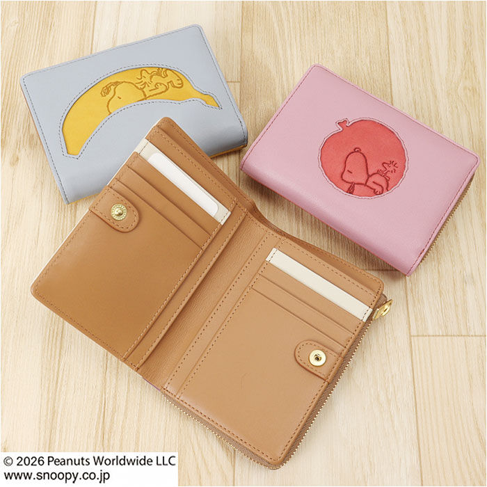BACKYARD FAMILY「スヌーピー 財布 二つ折り 通販 SNOOPY 73532 レザー 本革 牛革 二つ折り財布」|財布|