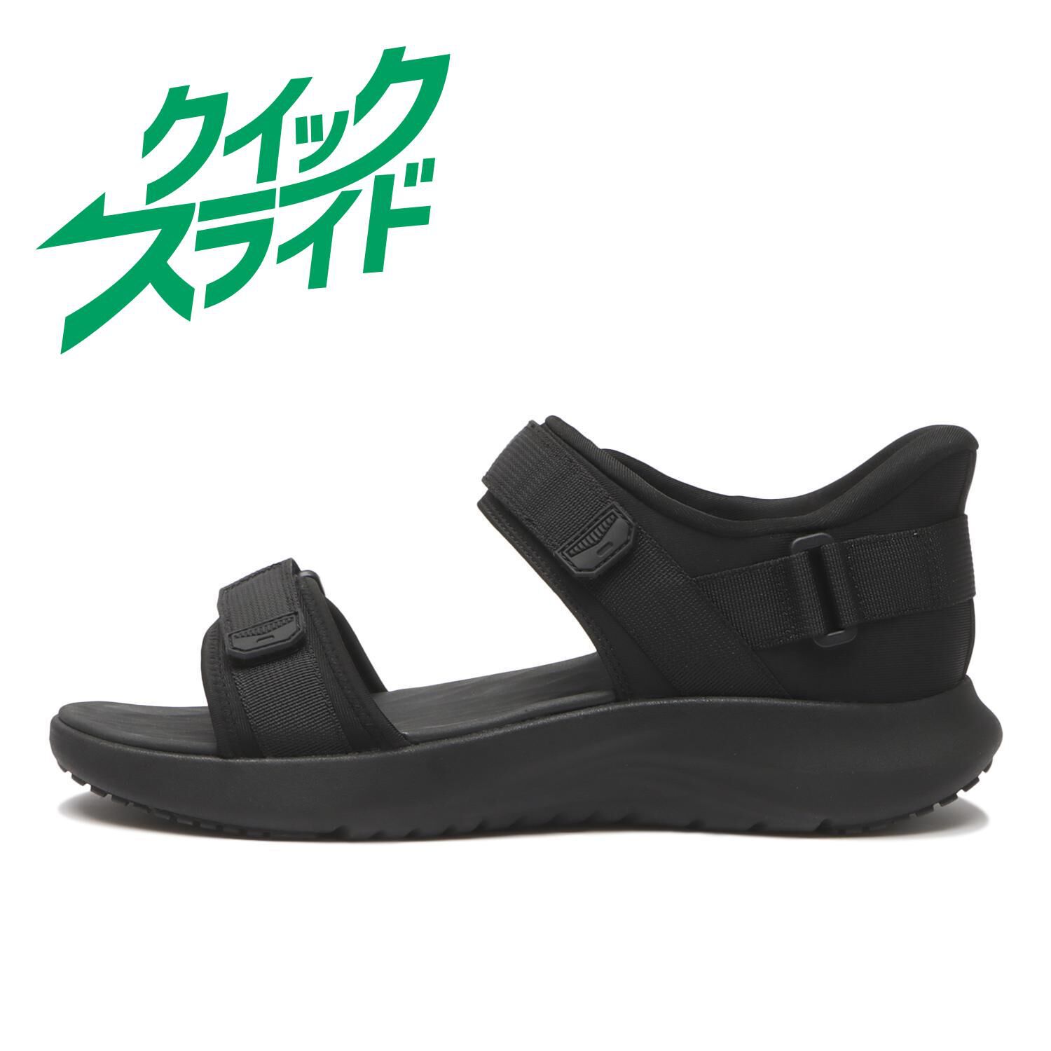 ABC SELECT「【ABC SELECT】QS STRAP SANDAL」|サンダル|ブラック