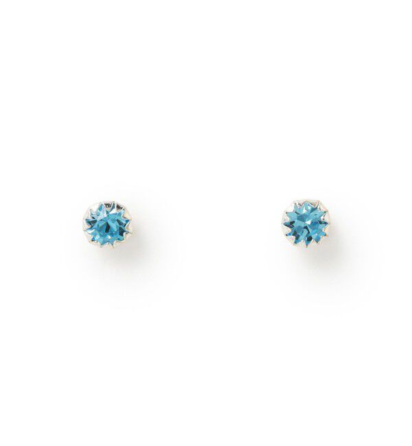 Ray BEAMS 「シルバー 3㎜ CZ プチ ピアス」|ピアス|LIGHT.BLUE